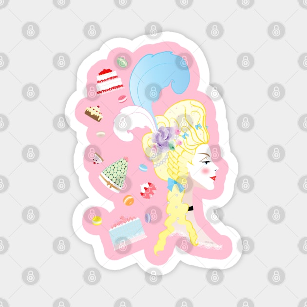 Marie Antoinette Magnet by amadeuxway