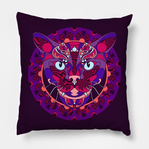 Burmese Pillow by JAXXIArt