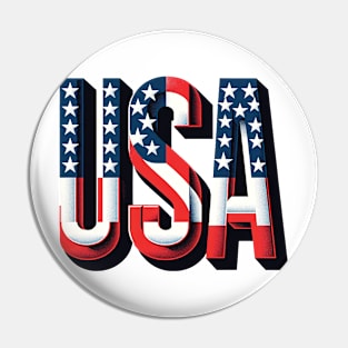 Star-Spangled Banner: Bold USA Pin