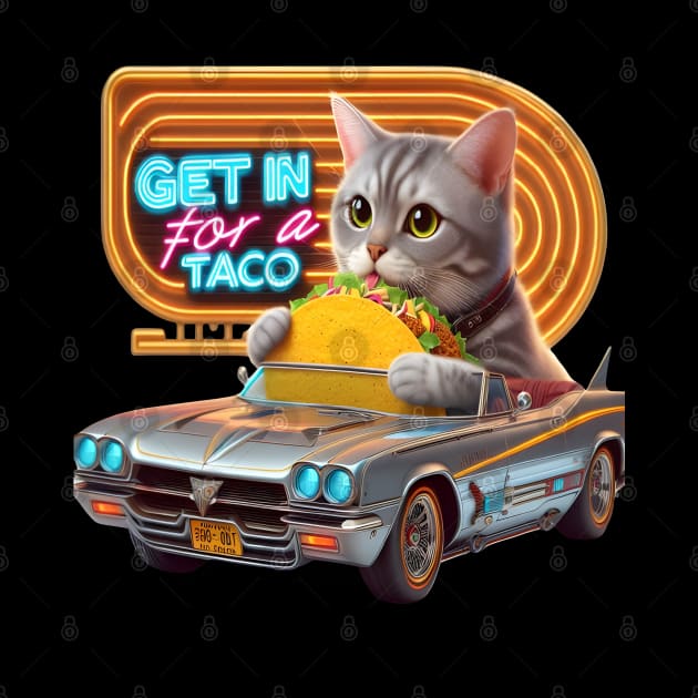 Cat In Car Majesty Get in for a taco by coollooks