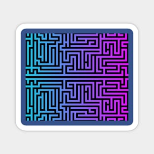 The blue maze Magnet