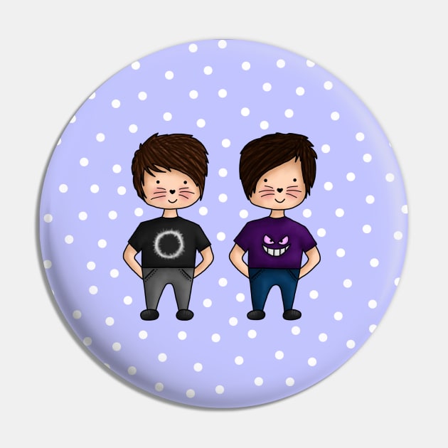 Dan & Phil Pin by hxrtsy