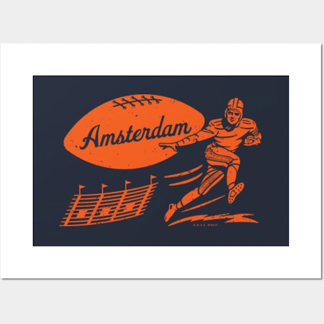 Vintage NFL Europe - Amsterdam Admirals (Orange Admirals Wordmark) -  Amsterdam Admirals - Mug