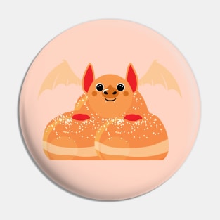 Jelly donut bat Pin