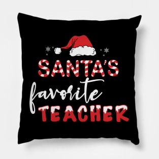 Santa's Favorite Teacher Pillow