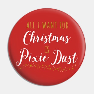 All I Want For Christmas (White) Pin