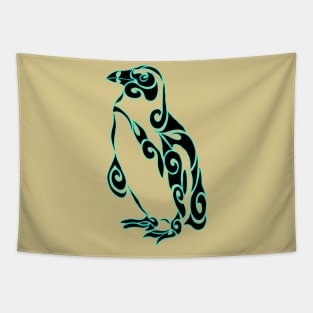 African Tribal Penguin Tapestry