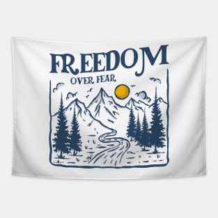 Freedom Over Fear Tapestry