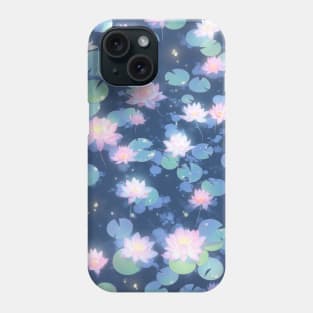 Enchanted Water Lilies Pattern Phone Case