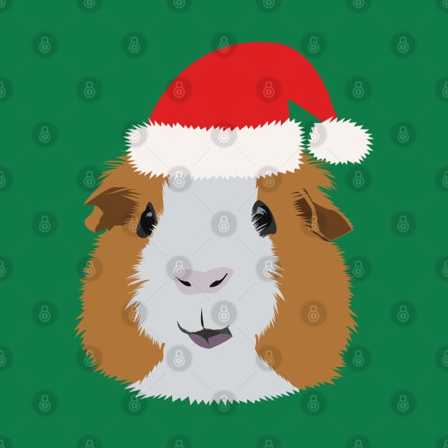 Christmas Orange and White Guinea Pig by KCPetPortraits