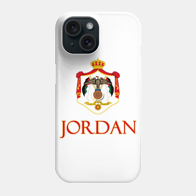 Jordan - Jordanian Coat of Arms Design Phone Case by Naves