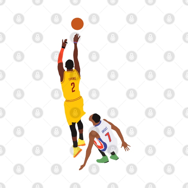 Kyrie Irving Shot Over Brandon Knight by rattraptees