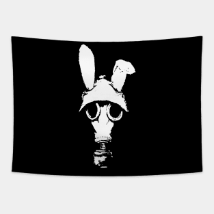 Gas Mask Bunny Tapestry