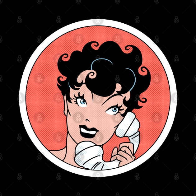 Girl on the Phone v2 by ranxerox79