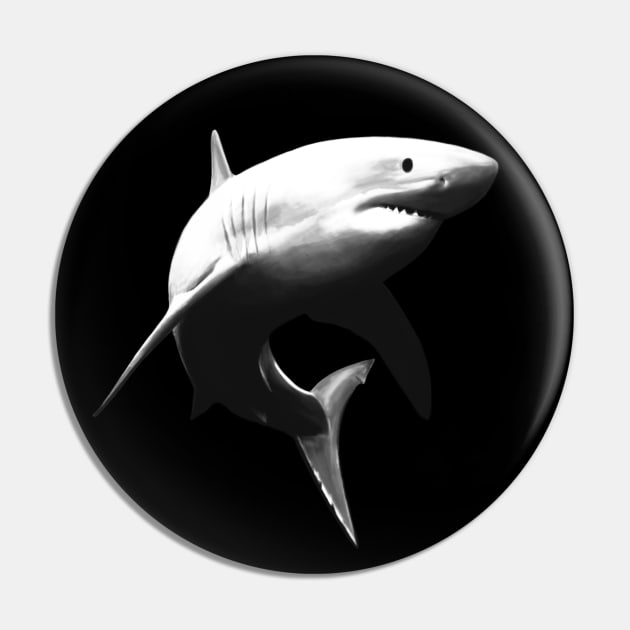 Great White Shark Pin by TMBTM