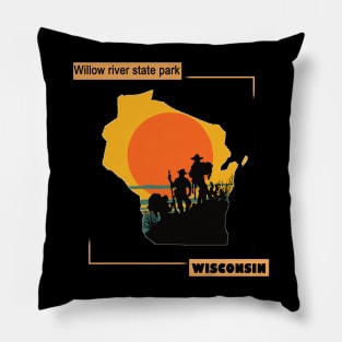 Willow river state park - Print on demand product Pillow