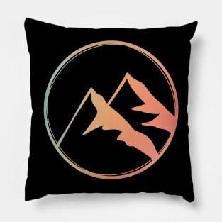 The Colorful Mountains Pillow