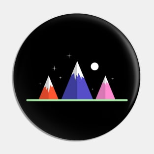 mountain flat design Pin