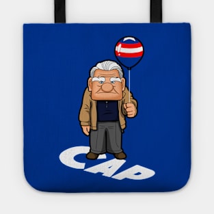 Cap Up Movie Old Man Superhero Captain Funny Parody Tote