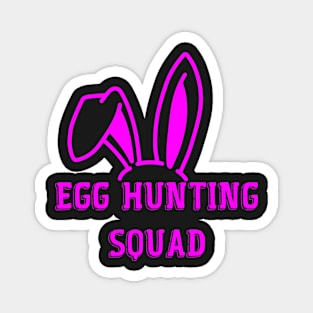 Egg hunting squad family Magnet