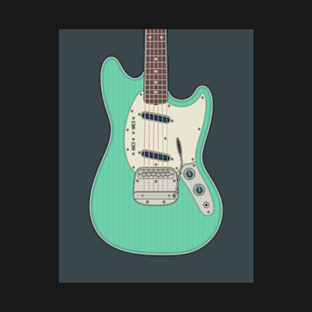 Sea Foam Green Rockmaster Guitar by milhad