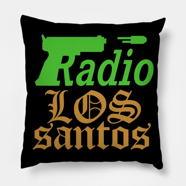 RADIO LOS SANTOS [GTA SAN ANDREAS] LOGO VARIANT Pillow by jennesis