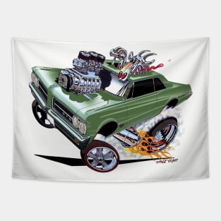 GOATINATOR 1964 GTO GREEN Tapestry