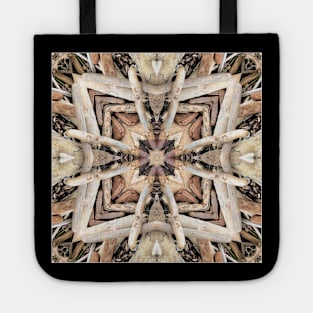 Wood Cross Pattern Tote