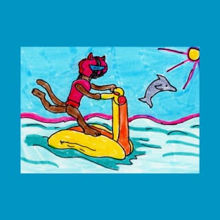 Jetski Cat T-Shirt