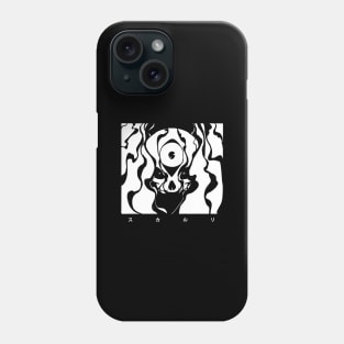 Skulley "skull-eye" kanji Rectangle Phone Case