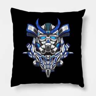 Blue Galaxy Warrior Pillow