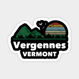 Mountain Sunset Flying Birds Outdoor Vergennes Vermont Magnet