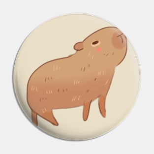 Capybara illustration Pin