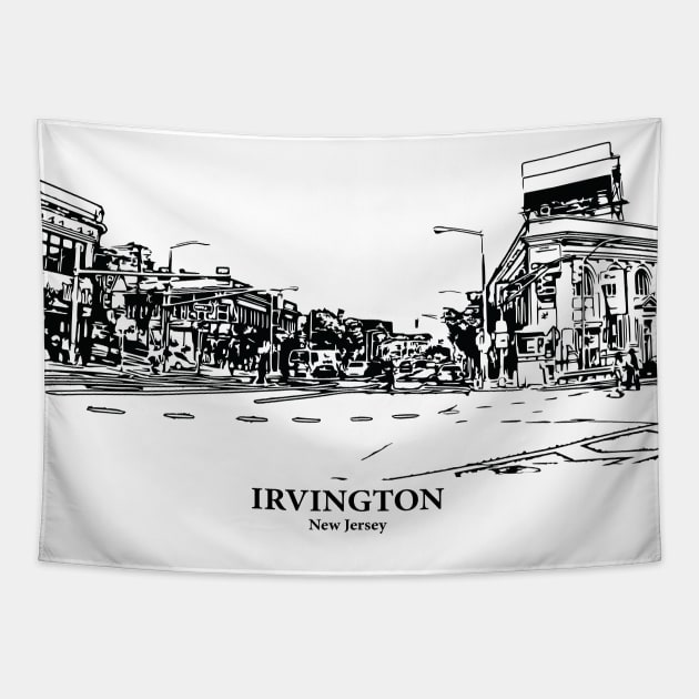 Irvington - New Jersey Tapestry by Lakeric