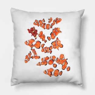 School of Clownfish Pillow