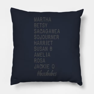 #bossbabes: 4th of July, Strong American Women Pillow