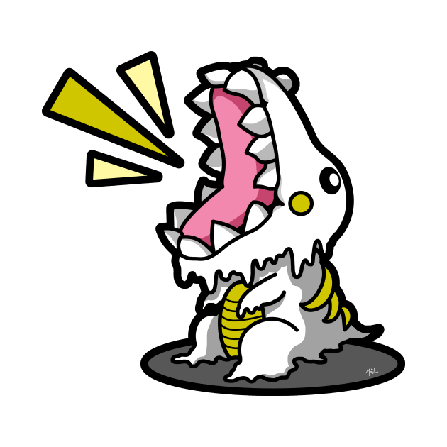 SM3GMASAURUS REX WHITE (YELLOW) by KnavishApparel