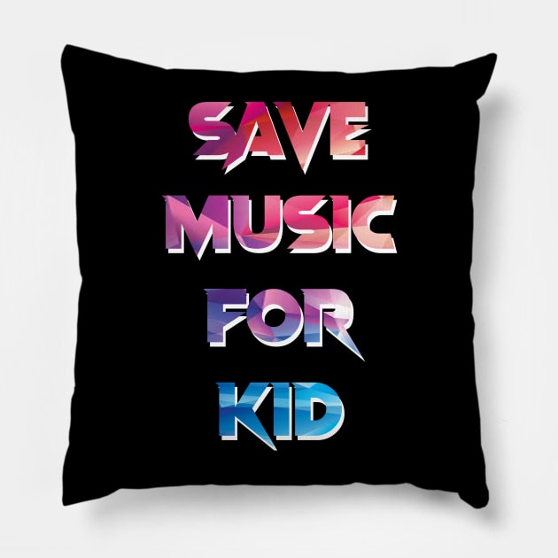 music for kids Pillow by suwalow