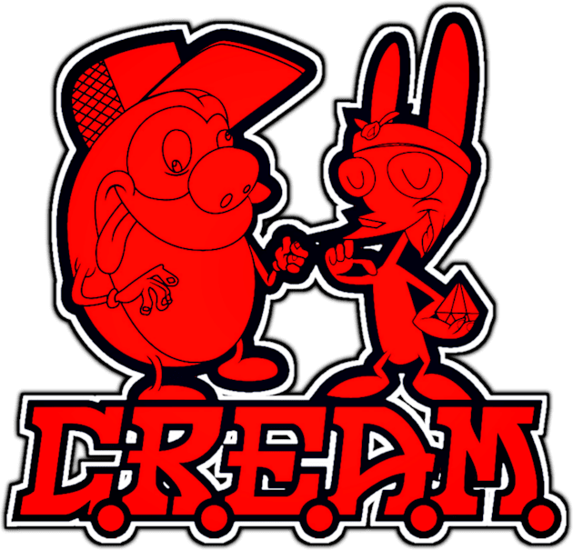 read cream cartoons Kids T-Shirt by The Wrestling Brethren 