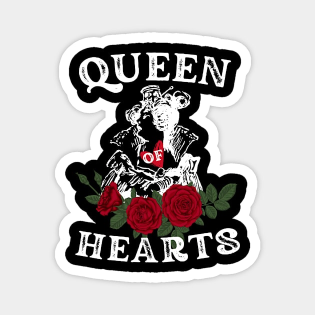 Queen Of Hearts Magnet by The WYLD Tribe