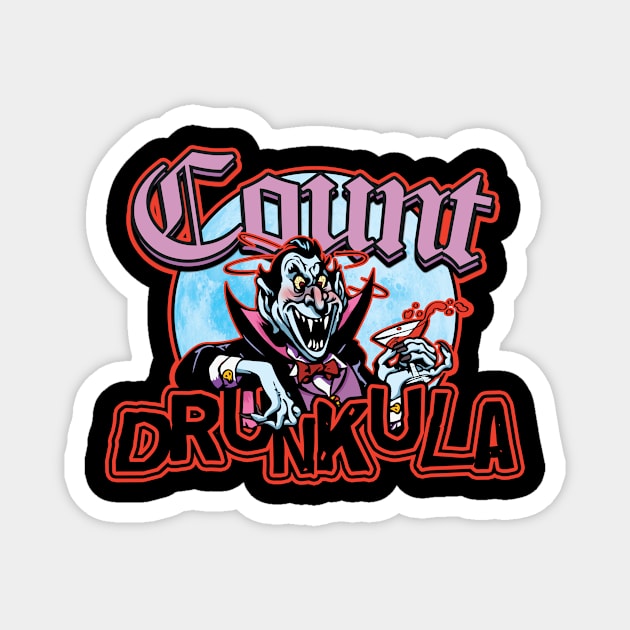 Count Drunkula Magnet by Doc Multiverse Designs