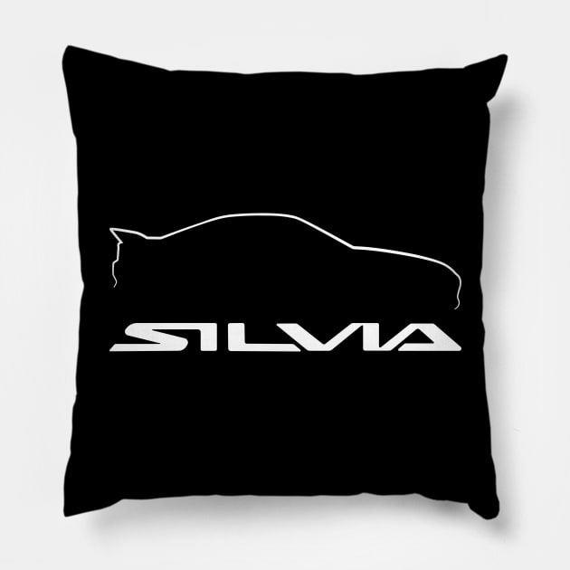 Nissan Silvia s15 Pillow by racingfactory