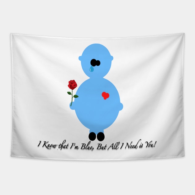 Circle Friend 1 - Little Boy Blue - Valentine Wish Tapestry by ZerO POint GiaNt