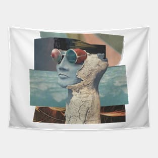 Pastel Aesthetic Vintage Collage Print T-Shirt Tapestry