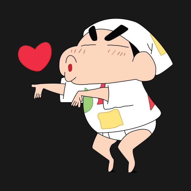 Funny Shinchan Being Playful by AnimeTee