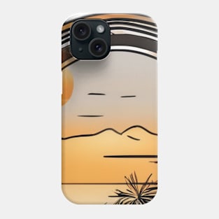 Tropical Sunset in a Bottle T-Shirt Design No. 777 Phone Case