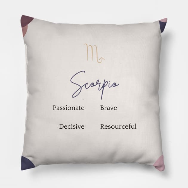 Scorpio Pillow by Modeko