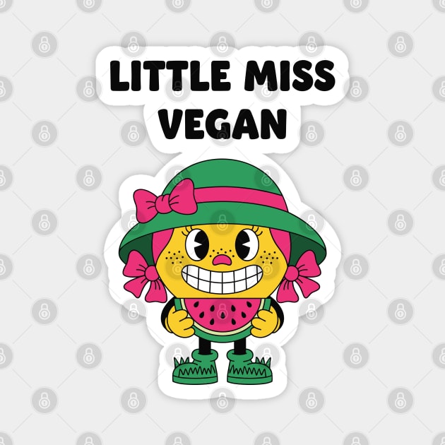 Little Miss Vegan Magnet by enrynz
