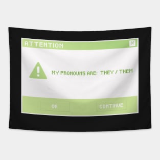 They / Them Pronouns Tapestry