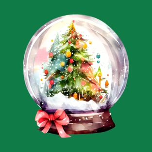 Christmas snow globe T-Shirt